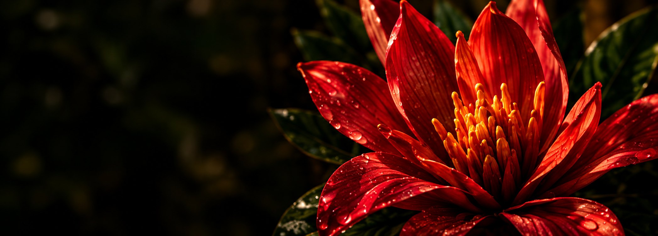 Red Champaca in bloom