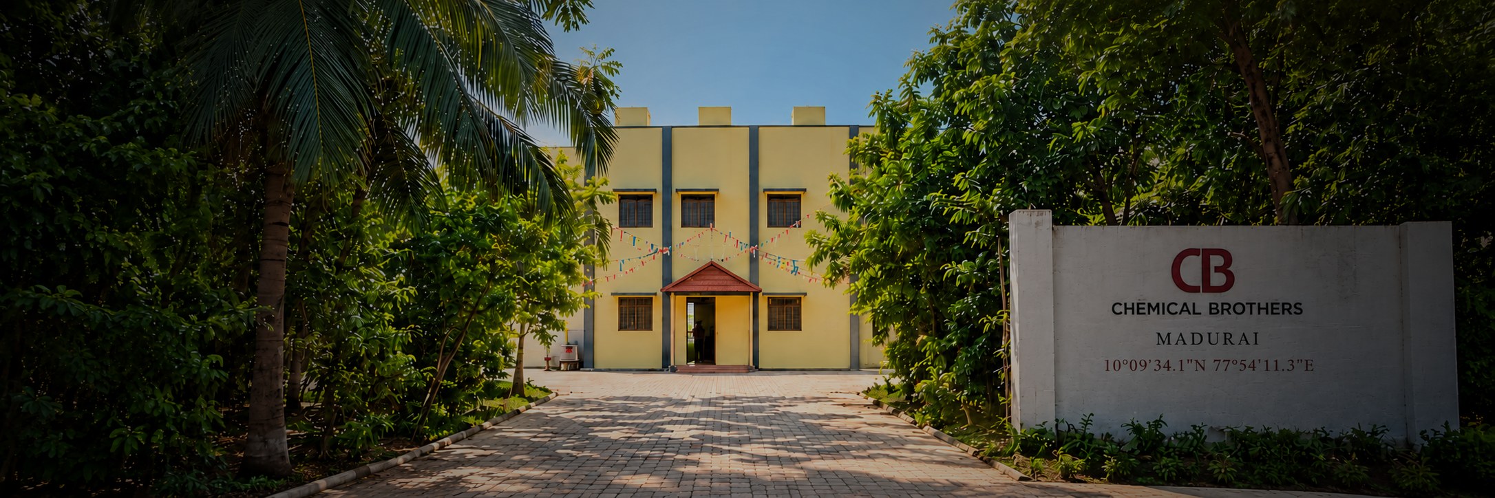 The Chemical Brothers facility in Madurai, among the trees